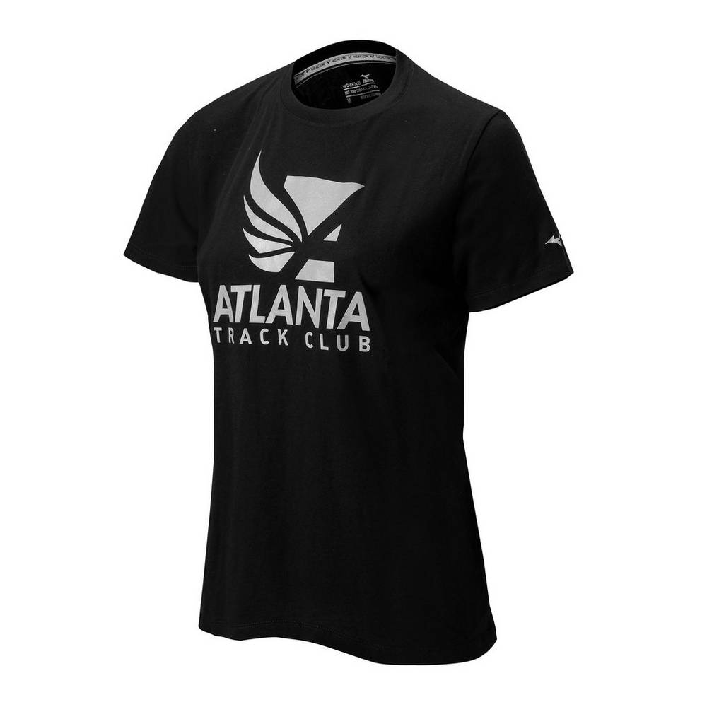 Camisetas Mizuno Running Atlanta Track Club 50/50 Para Mujer Negros 2864735-MT